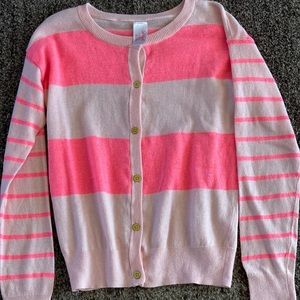 Cat And Jack Girls Long Sleeve Button-Up Cardigan Sweater